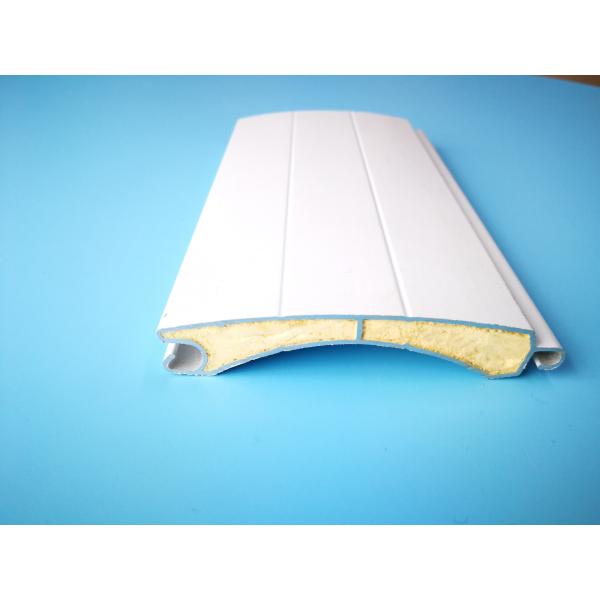 Изолированная алюминиевая шторка ролика профилирует PU пенясь 77mm