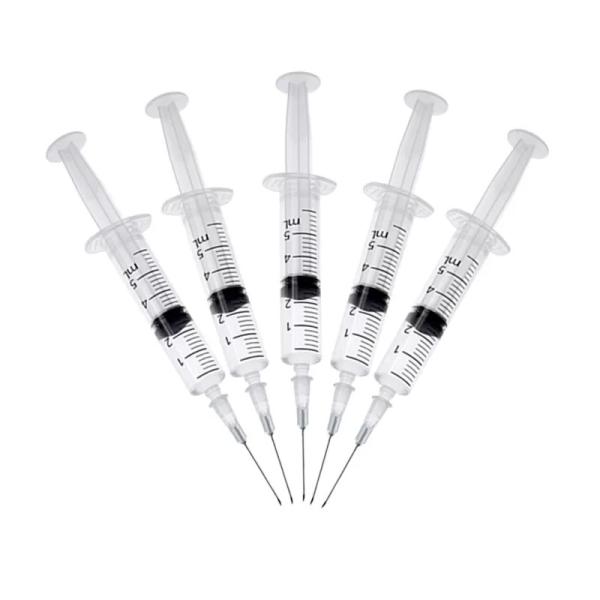Hypodermic Injection Disposable Sterile Syringe 5ml Luer Slip Syringe With Needle