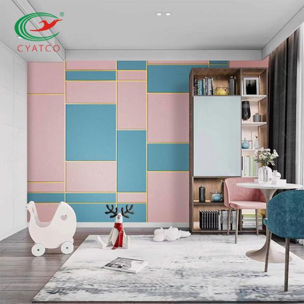 Wrapped Fiberglass Fabric Acoustic Panel Fireproof Eco Friendly