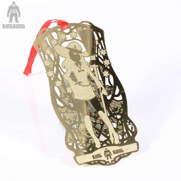 Lendo a forma feita sob encomenda personalizada do girassol da fonte da lembrança do presente da chapa metálica dos marcador do metal