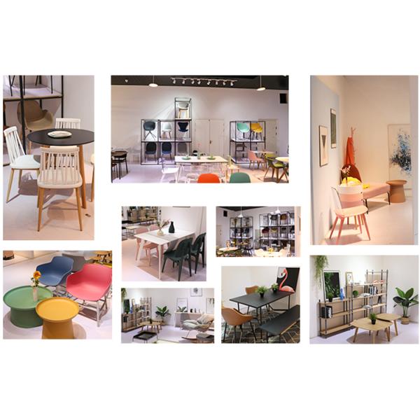 Restaurante nórdico de piernas cortas de madera usada silla de comedor de teca imitada con tapicería de vinilo