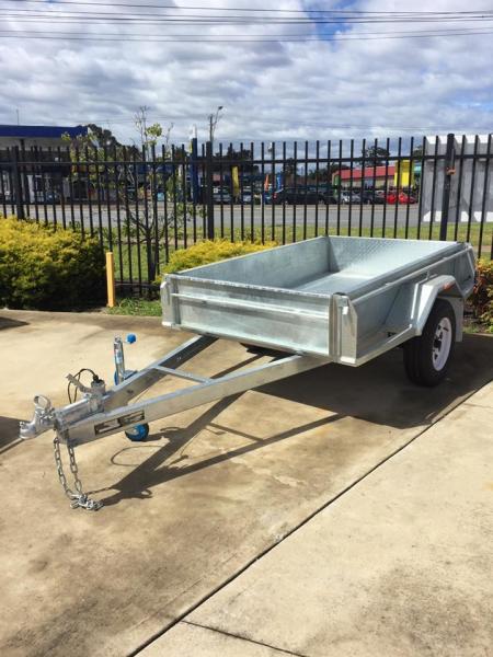 6x4 Hot Dipped Galvansied Single Axle Trailer with Mechanical Disc Brake 1400KG