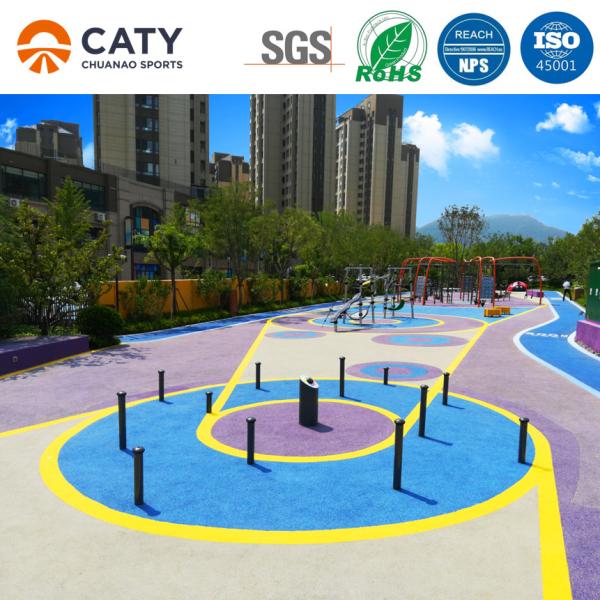 Colorful Non Toxic Rubber Granules Flooring EPDM Rubber Granules Shock Absorption