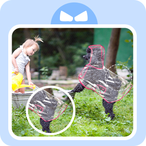 Pet Dog Raincoat Clear Pet Waterproof Clothes Hooded Rain Jacket Puppy Rain Poncho Pet Rainwear for Small Medium