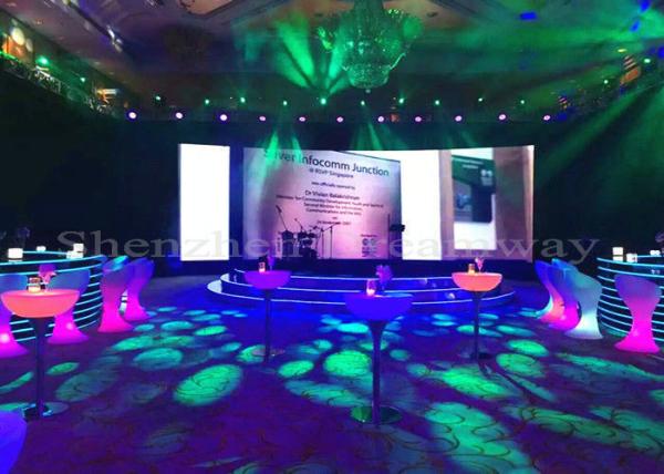 Video Advertising Indoor Full Color LED Display Sign Board 1R1G1B With Iron Cabinet