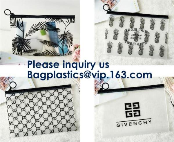Clear PVC k Bag For Gift Package,OEM Service Transparent Packaging Pvc Slider Frosted Bag,EVA Slider Zipper Bag So