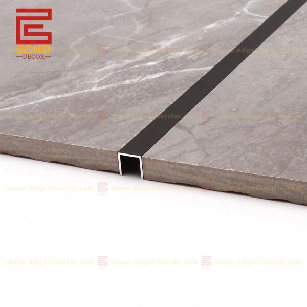 Extrusions Aluminum Tile Trim U Channel Metal Profile 12mm Black