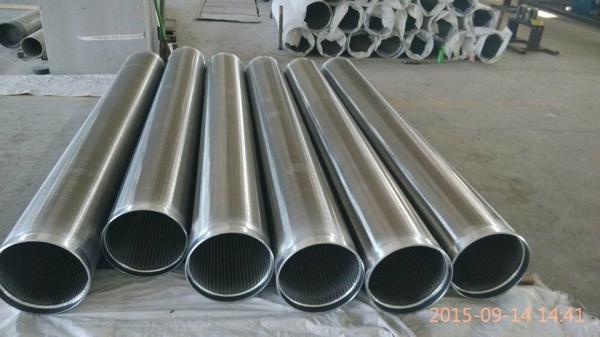 Wedge Wire Screen Tube / Dewatering Well Screen / Johnson Screen Pipe /  Stainless Steel Slot Screens / V Wire Screens