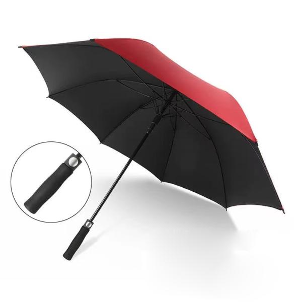 Custom Logo Printed Large Windproof Outdoors Business Umbrella for Travel Convenience