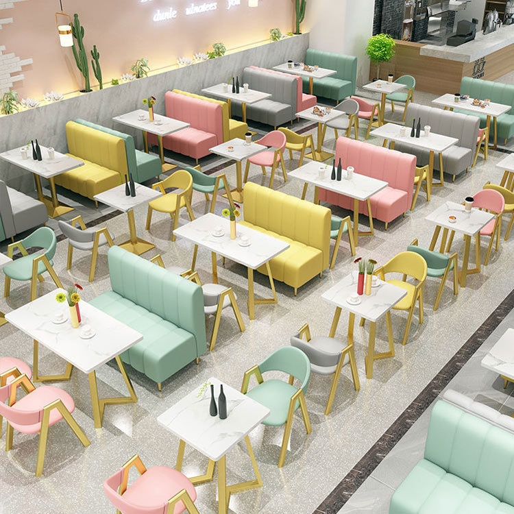 Customizable Durable Modern Design Cafe Furniture and Restaurant Booth Sofa Set