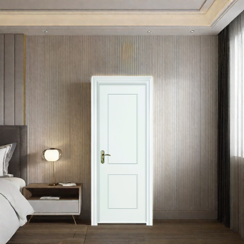 Puerta WPC hueca certificada ISO9001 y CE de tamaño estándar 2100*600*45mm para