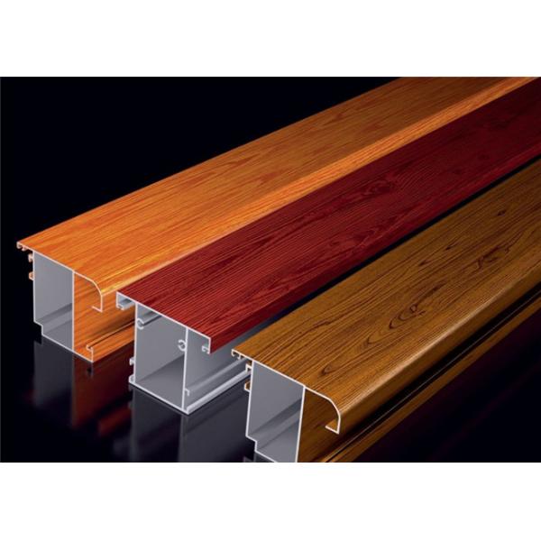 6.0M Length 3.0MM Wood Grain Transfer Aluminum Extrusion Profile