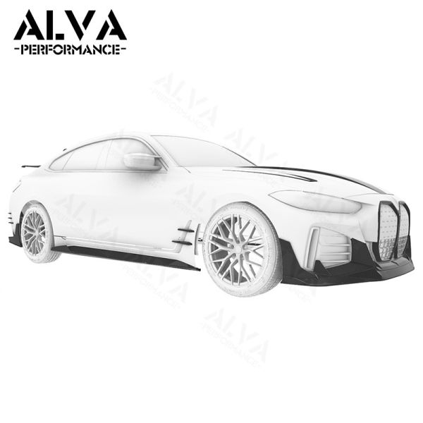 Excellent Fitment MiW Design Rear Bumper Diffuser Dry Carbon Fiber Aero Body Kits Lightweight Performance BMW I4