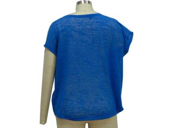 Ladies Casual Wear Raglan Short Sleeve  / Ladies  Softness T Shirt   drop-shoulder sleeve