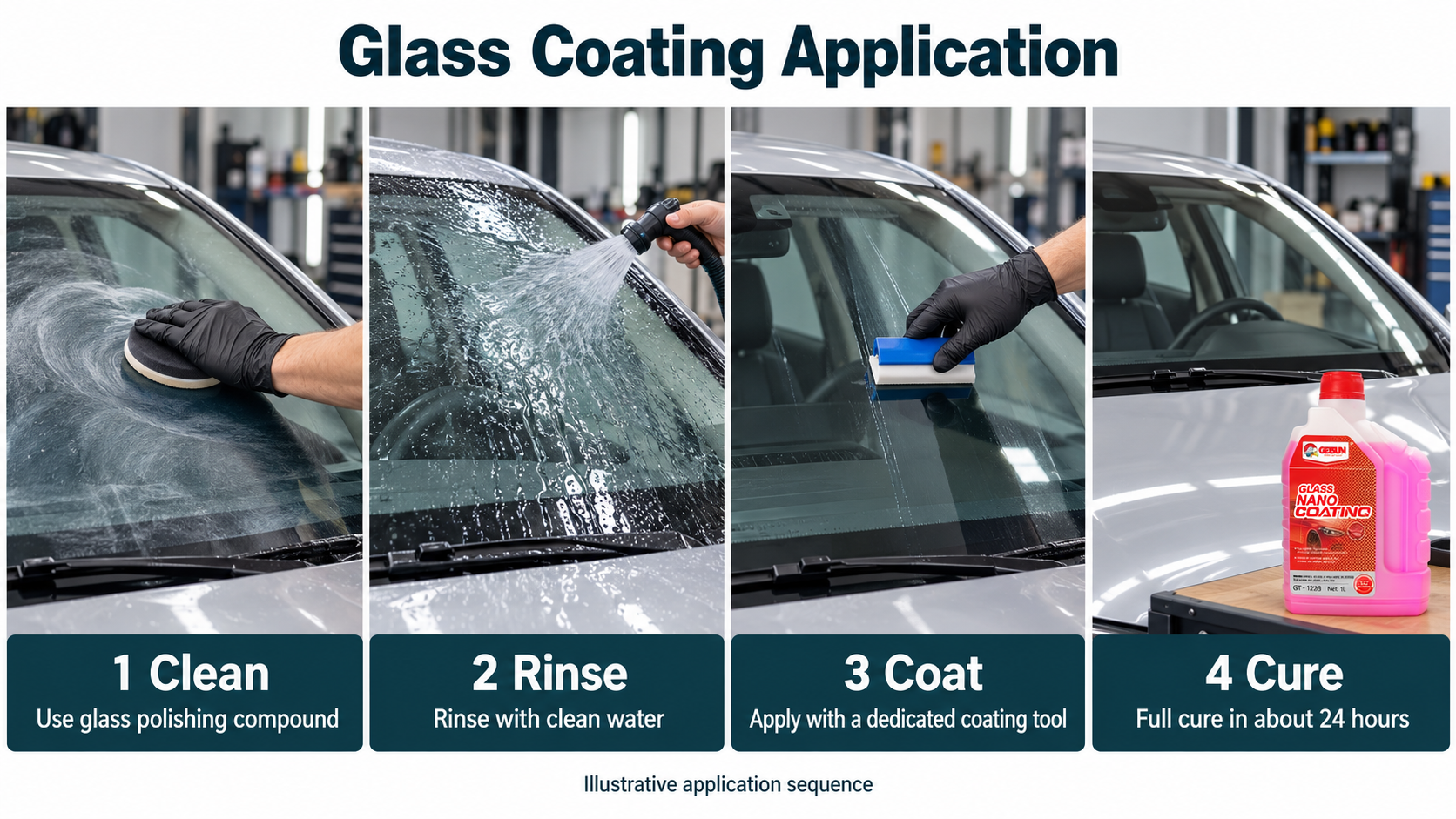 GETSUN GT-1238 Glass Nano Coating Agent 1L