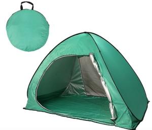 Custom Quick Open Automatic Pop Up Camping Tents 190T Silver Coated Polyester