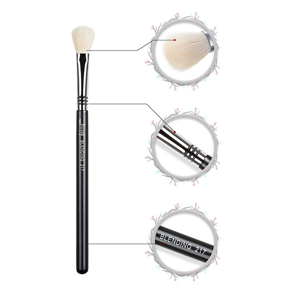 Jessup 1pc Individual Makeup Brushes With Names Wholesale OEM Black-Silver Blending Brush S089-217