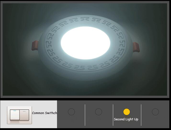 Свет панели 3014 СМД СИД двойного цвета круглый с рабочей температурой -20К ~40К