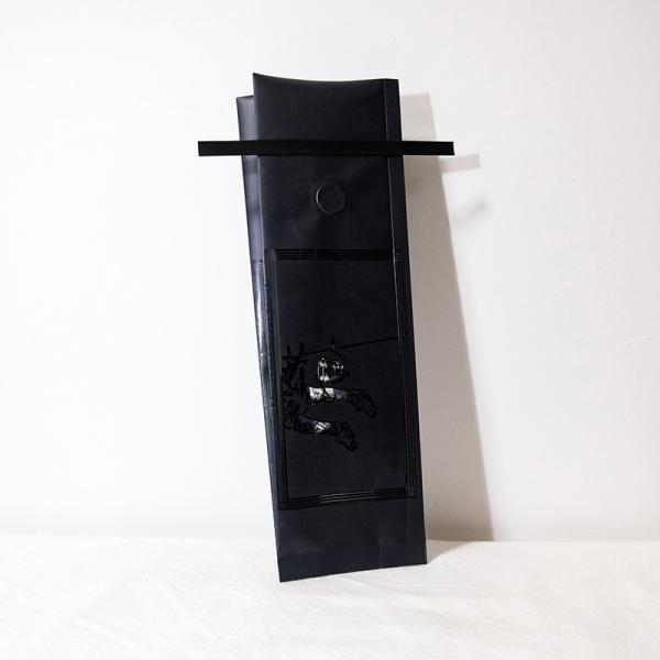 250g Black Side Gusset Foil Coffee Bag With Valve And Tin Tie
