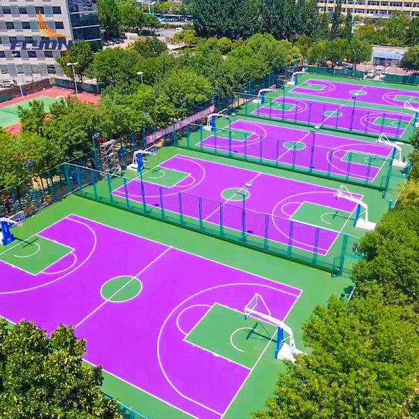Piso esportivo em PU Piso esportivo modular Piso de quadra de basquete Piso