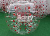 Brinquedos infláveis exteriores 100% TPU/bola de futebol inflável da bolha ponto vermelho do PVC 1.5m