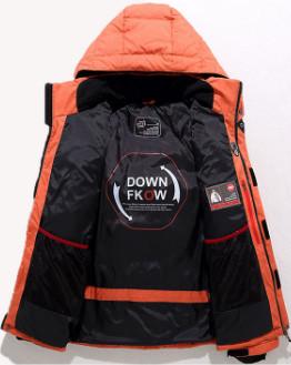 Warm Heavy Down Jacket Men's , Light Weight Windproof Duck Down Parka