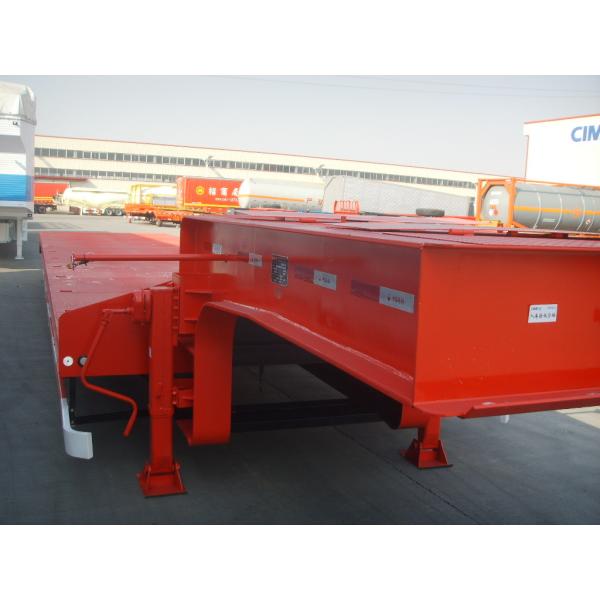 2 Axle Lowboy Trailer Gooseneck Low Bed Trailer With Hydraulic Ladder