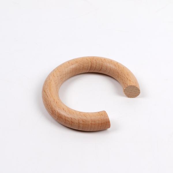 Beech wooden baby teether Ring-Custom wood ring
