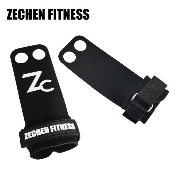 3 Mm Crossfit Hand Grips 2 Hole Black Suede Microfiber LeatherGymnastics Palm Protect