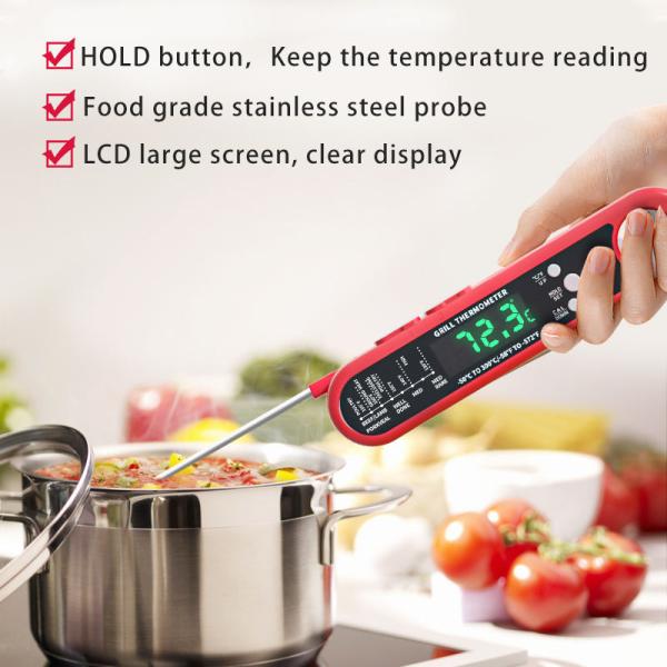 DTH-162 -50 To 300℃ Long Probe Meat Thermometer For BBQ Grill Baking Digital Instant Read Kitchen Food Thermometer
