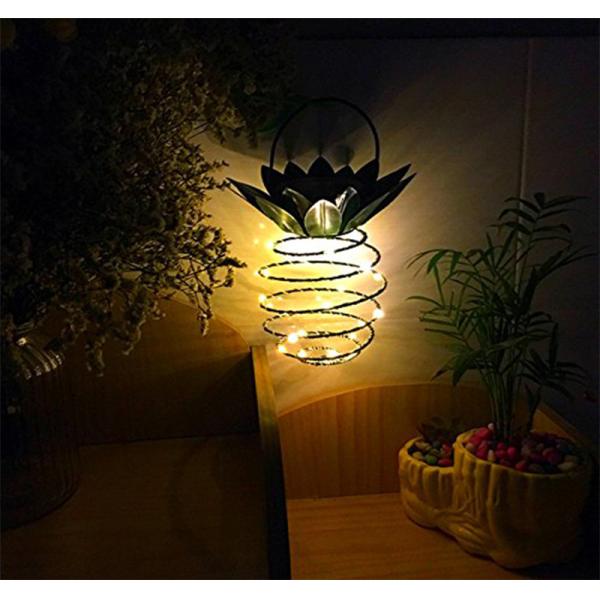 Ананас сада водоустойчивый солнечный приведенный в действие освещает аттестацию FCC 12000lm