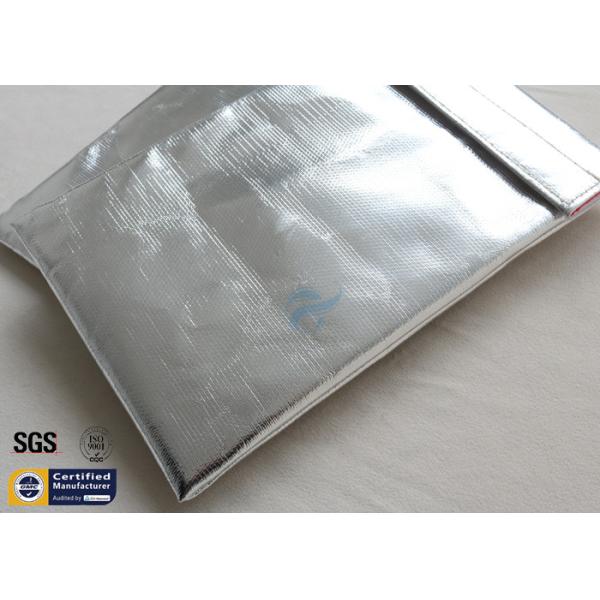 Серебряная огнеупорная стеклоткань мешка 1022℉ сумки документа не раздражая Дура