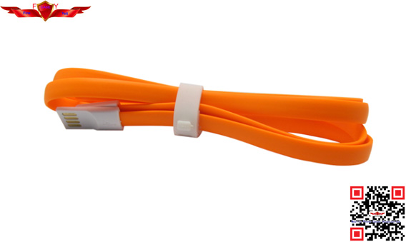 Hot Selling Colorful Magnet 1.20 Meter USB 2.0 Micro USB Data Charger Cable For Iphone 5