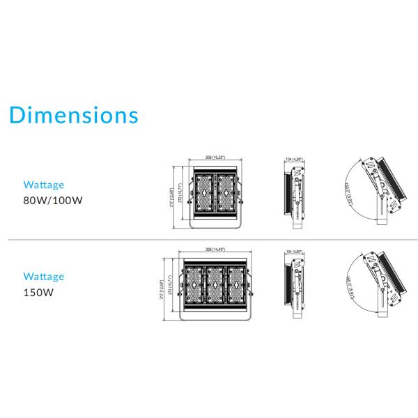 Anti Corrosion LED Outdoor Flood Light Fixtures Multiscene Stable