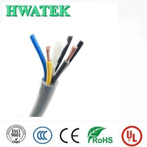 UL2517 5Cx10AWG+W Tinned Copper Stranded Industrial Flexible Cable with PVC Insulation and Jacket for 300V 105℃ Applications