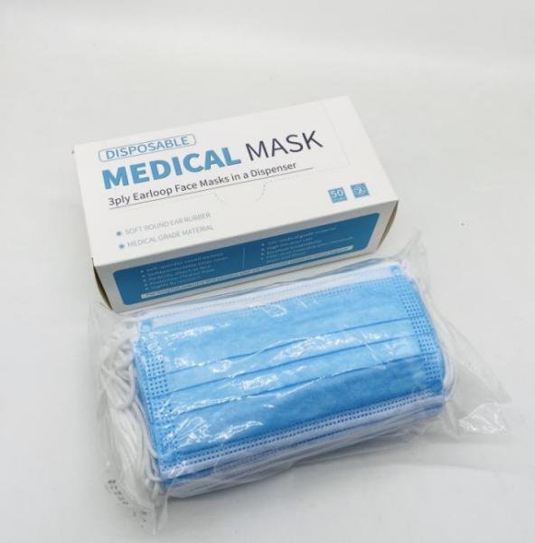 Melt Blown Medical Breathing Mask , Earloop Style Non Woven Fabric Face Mask