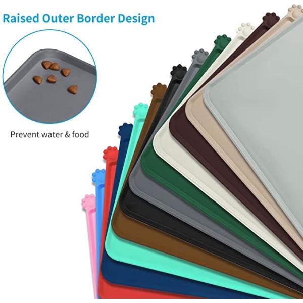 18,7 аксессуаров поставок любимца циновки шара воды кота циновки корма для домашних животных силикона '' *11.7»