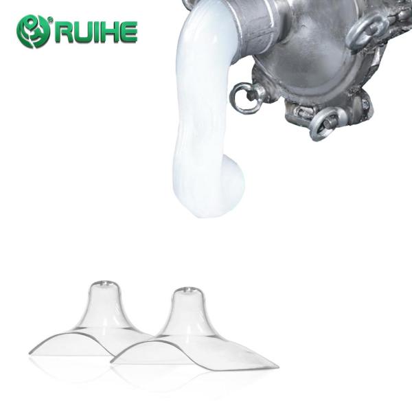 Entrerrosca ancha de la botella de alimentación del cuello de la categoría alimenticia de la goma de silicona de la entrerrosca líquida suave del biberón