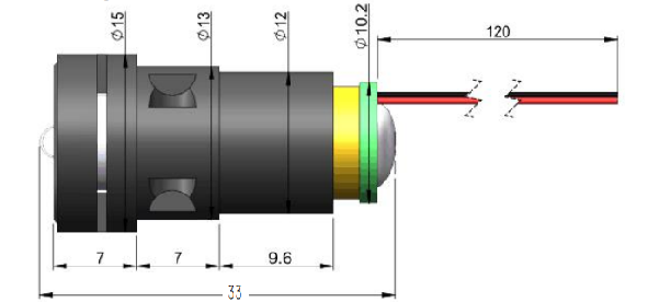 120° Fan Angle 555nm Laser Level Module for -10 to 50C Temperature Range and Solution