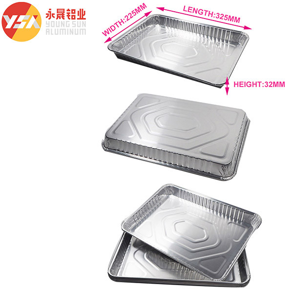 1700ml Disposable Casserole Dish Heavy Duty Aluminum Foil Container