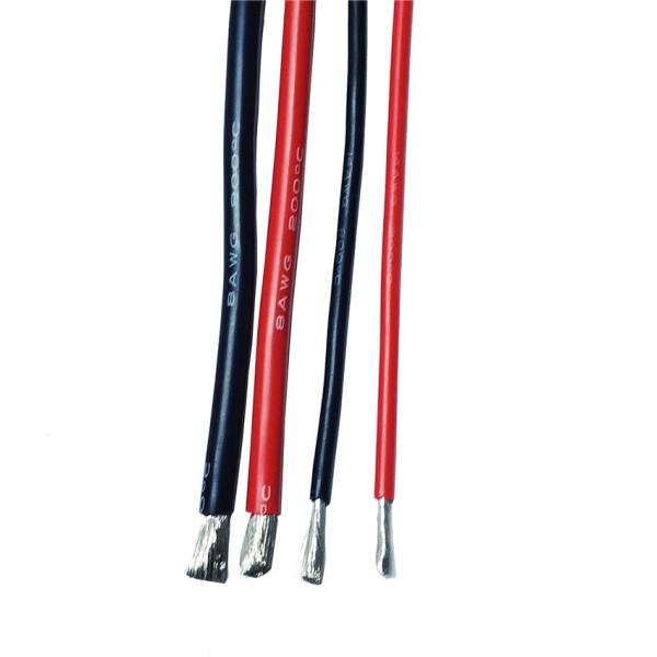 Rubber Insulated 8.5mm Silicone Heating Wire Tinned Copper 6 Awg Silicone Wire