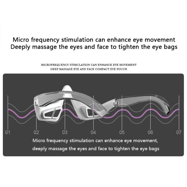 Anti-Puffiness 2024 Micro-current Ems Eye Massager For Eye Wrinkle Dark Circle Removal