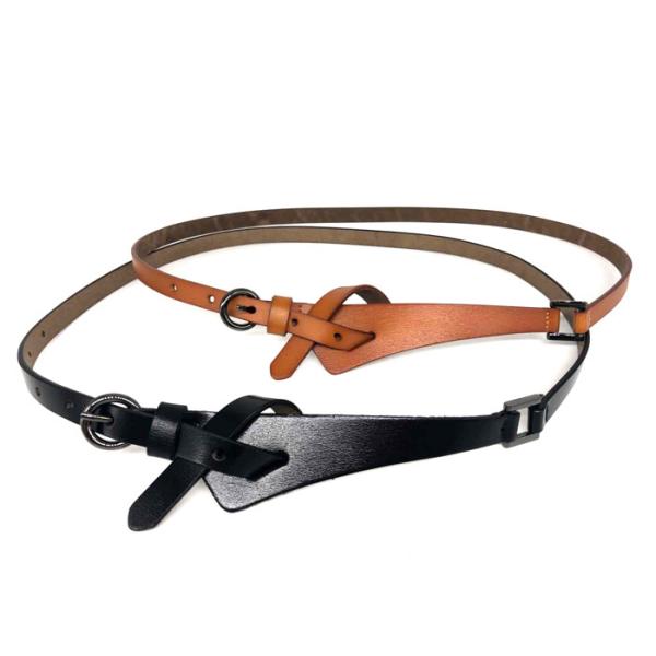 Cow Hide 1.3cm Womens Genuine Leather Belt For Dress