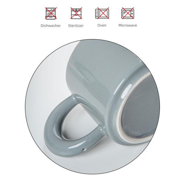 Новинка Дизайн 280 мл Зеленый керамический кофейный кружок для фарфоровой чашки Капучино