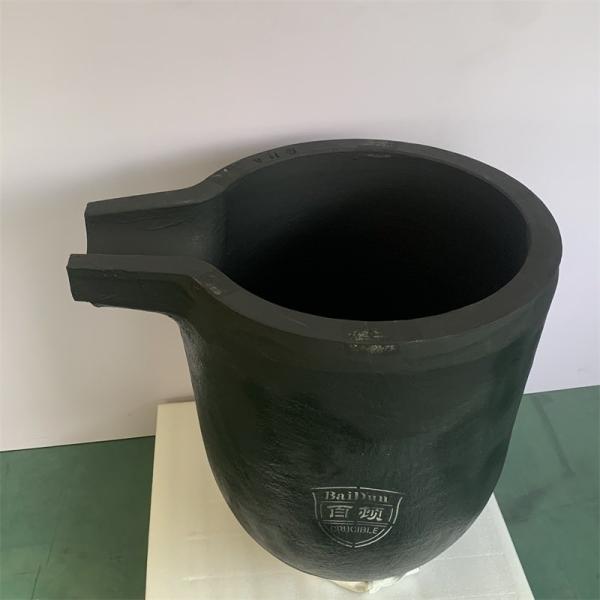 Heat Conductivity Graphite Crucible Pot , Round Crucible For Melting Copper