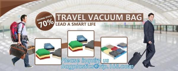 garment canvas tote with vacuum bag, Vacuum hang compressed bags for Down jacket, Compressed Saving Suitcase Space bags