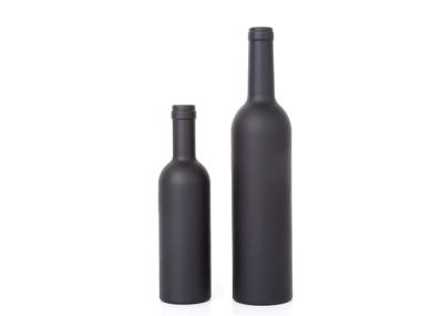 O vinho geado preto engarrafa o serviço elegante do ODM do OEM da aparência