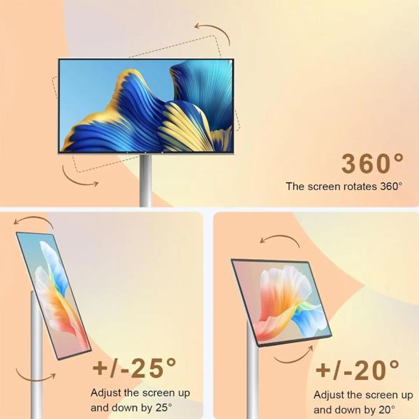 32 Inch Battery Powered Portable with Stand Touch Screen Game Monitor, All-in-one Smart Electronic Tablet