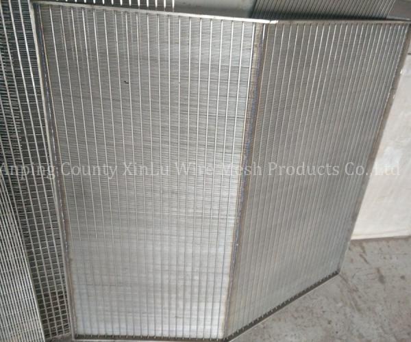 High Mechanical Strength Wedge Wire Johnson Screen Panel Sieve Bend Screening for Pulp and Paper Industry