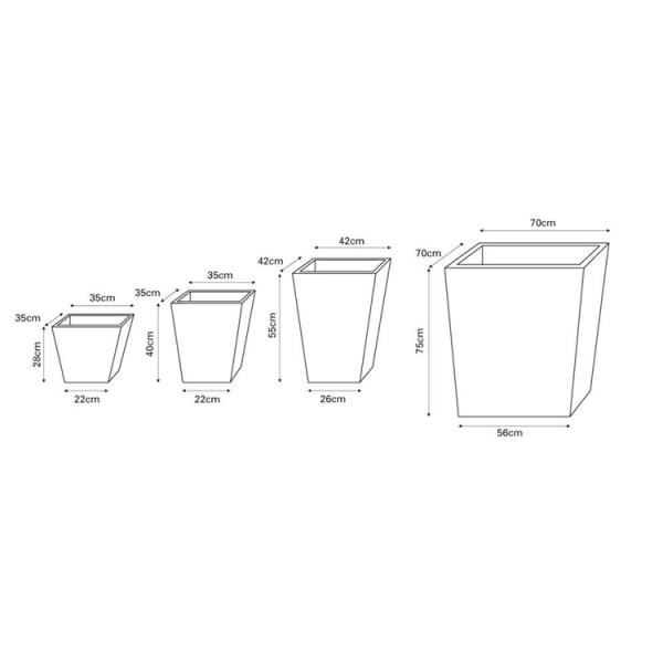 Коробка плантатора Corten теплого деревенского цвета стальная сплющенная квадратная для ландшафта сада